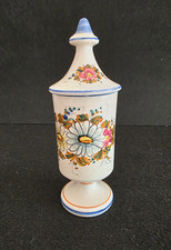 Vintage Vaso Contenitore in Porcellana Deruta Dipinto a Mano da Volpi Anni 60