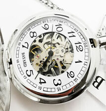 Bayard Paris Orologio Tasca Meccanico a Corda + Incisione Personalizzata+ Catena