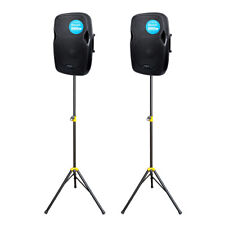 2x Kam RZ12A V3 1000W altoparlante PA attivo Bluetooth DJ discoteca sistema audio