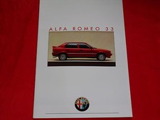 ALFA ROMEO 33 1.3 Boxer 1.2 C 1.7 Q.V.Boxer 4C depliant brochure depliant 1986