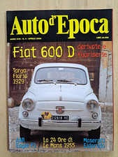 Auto d' Epoca - aprile  2000  -  FIAT 600 D / Derivate e Fuoriserie