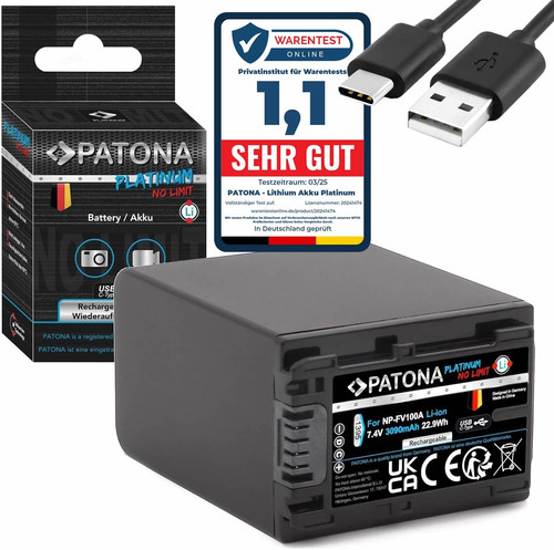 Usb platinum fv100 - usb-c, np-fv100
