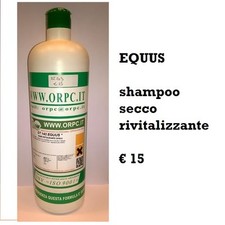 ORPC shampoo bagno secco rivitalizzante al mentolo per cavalli DT 00143 Equus 