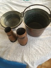 Lotto di antichi oggetti in rame