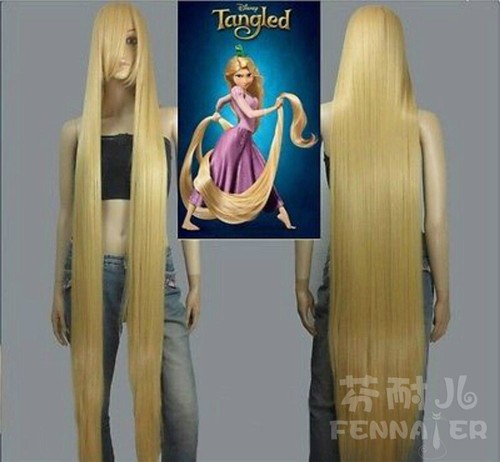 Parrucca cosplay bionda lunga
