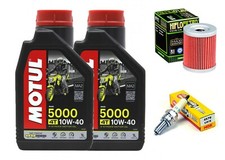 KIT TAGLIANDO YAMAHA MAJESTY 400 2009 2013 MOTUL 5000 10W40 FILTRO OLIO CANDELA