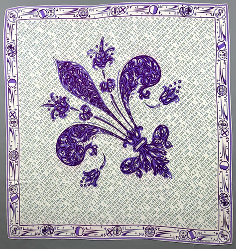 Magnifique foulard vintage - , "