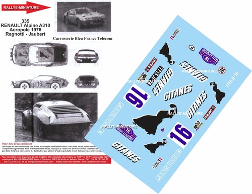 Decals ref 0335 alpine - decals,