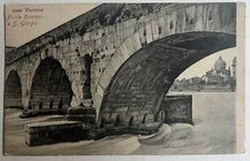 Cartolina Antica Verona Ponte Romano