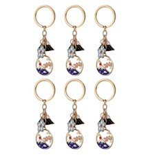  6 Pcs Portachiavi Con Cartoni