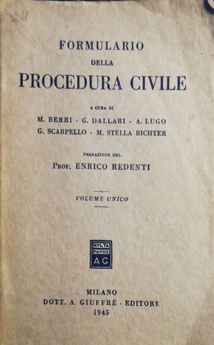 Formulario della procedura
