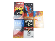 6 videocassette VHS nuove