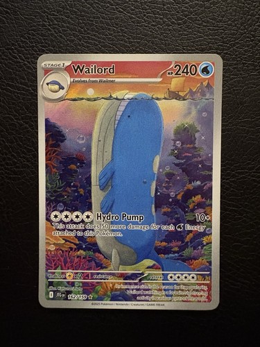Carta pokemon tcg - pokemon, wailord