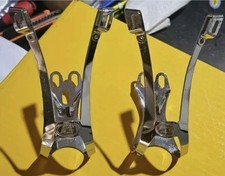 CICLISMO ICS FERMAPIEDI PEDALI TOE CLIP SHIMANO DURA ACE EROICA COLNAGO.