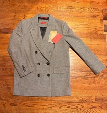 Max Mara Checkered Wool Blazer