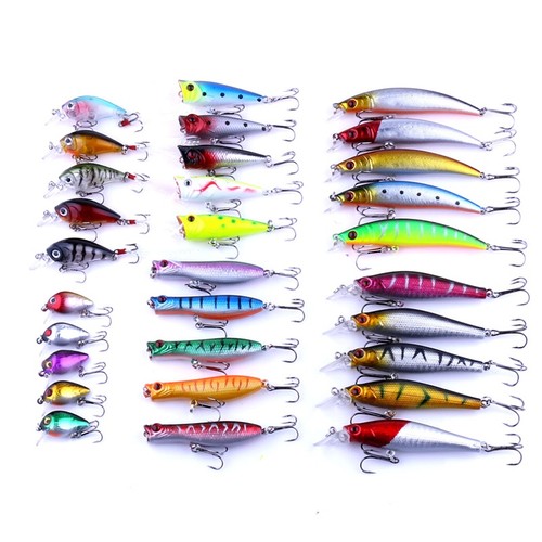 30pcs minnow popper crankbait - popper,
