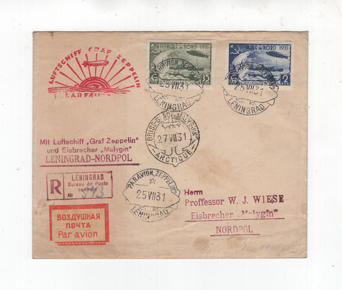 1931 russia zeppelin viaggio - zeppelin,