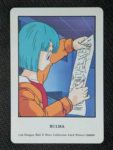 Carta bulma dragon ball hero - carta,