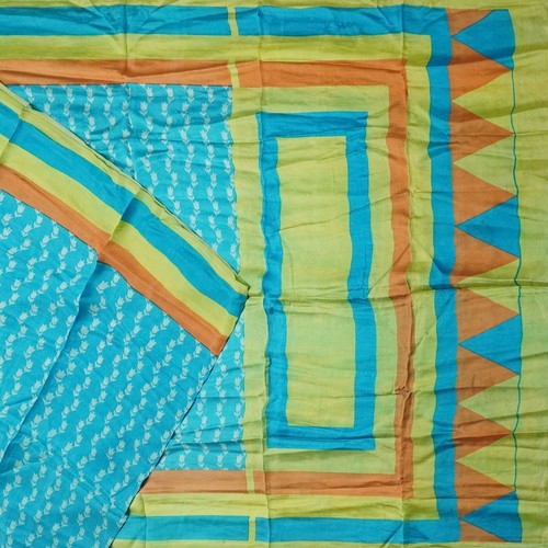 Sari vintage blu - 100%, sete
