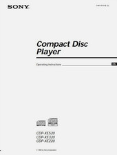 Sony CDP-XE520 - CDP-XE320 -