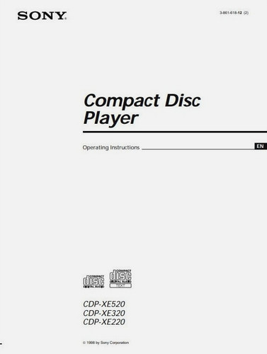 Sony cdp xe520 - sony, cdp-xe520
