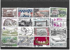 Francobolli francia timbrati - francobolli,
