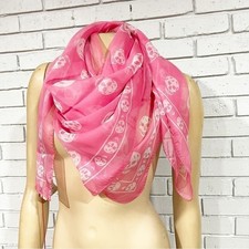 Sciarpa teschio chiffon seta