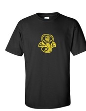T-SHIRT Cobra Kai logo giallo
