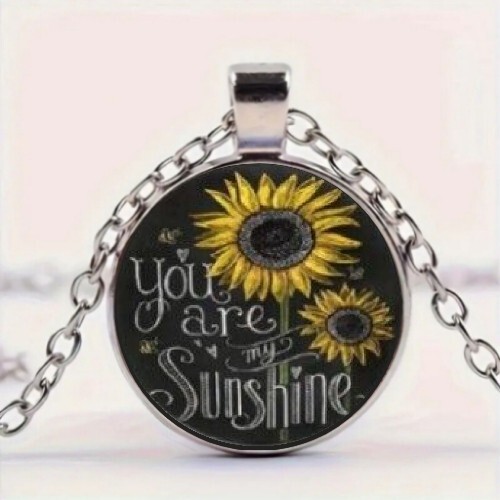 Collana con ciondolo - , tondo