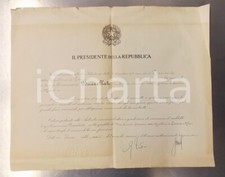 1956 ROMA Diploma di nomina Gianmaria BUCCELLATI viceconsole onorario Panama