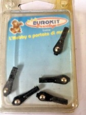 5 Snodo a sfera piccolo aperto nylon nero accessori ferramenta elettricista 