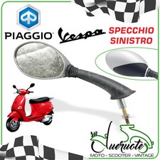 SPECCHIETTO RETROVISORE VESPA ET2 50 ET4 125 150 SPECCHIO SINISTRO GRIGIO PIAGGI