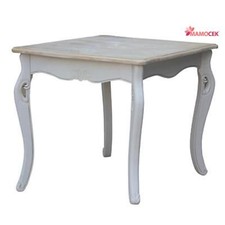 TAVOLO Tavolino quadrato legno tortora 80x80h79 sala pranzo shabby chic