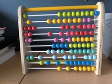 Abaco In Legno Telaio Scuola Elementare Numeri Montessori Giochi Educativi 