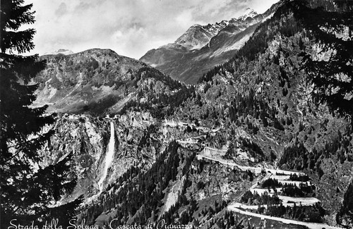 Cartolina strada della - strada, spluga