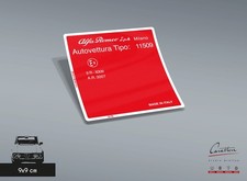 Adesivo omologazione alfa - adesivo,