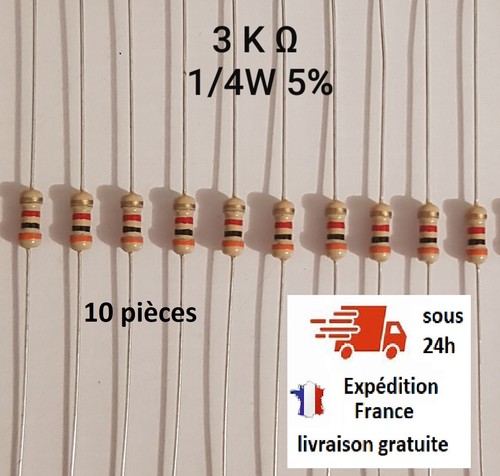 Résistance 3kohm pièces - 3kohm,