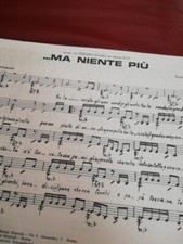 SPARTITO ... Ma NIENTE PIU' più Stefano Rosso Rossi 1979 Rca