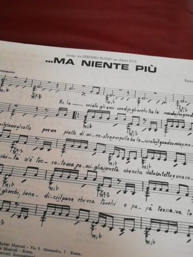 Spartito ma niente piu - ...,