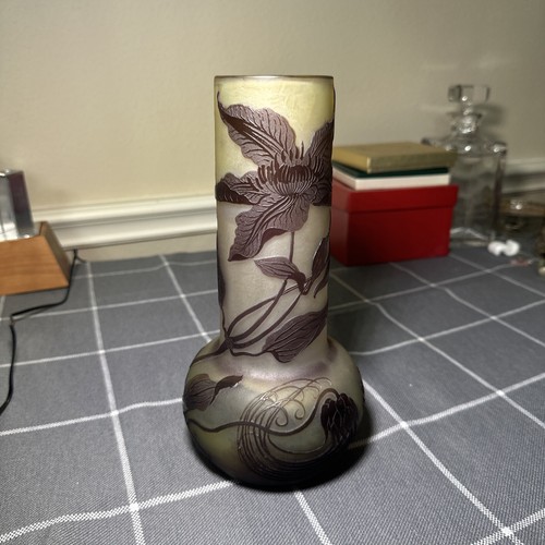 Antico vaso floreale vetro - vaso, in