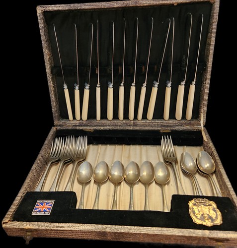 Posate pesce sheffield vintage - posate,