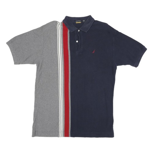 Polo uomo nautica blu grigia - blu,