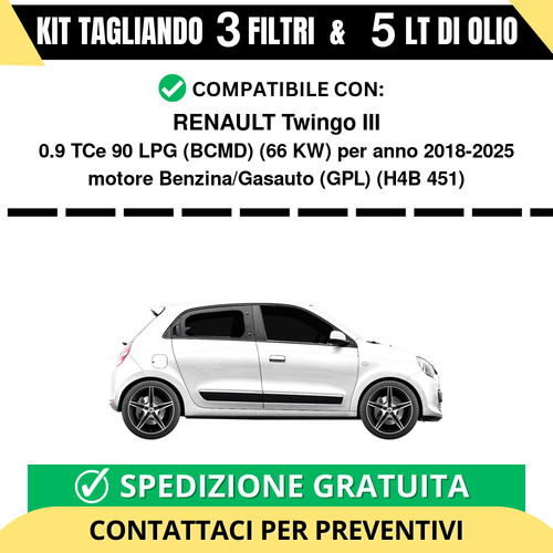 Tagliando per renault - tagliando, twingo