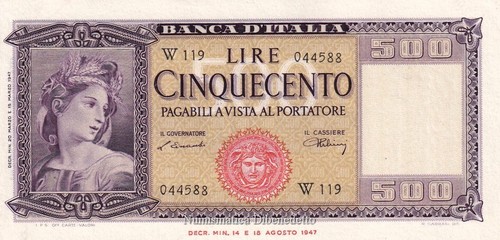 Repubblica 500 lire ornata - repubblica,