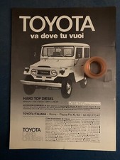 Rara Pubblicita’ TOYOTA LAND CRUISER Hard Top Diesel del 1979