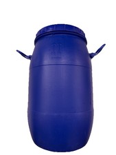 Fusto per alimenti blu aperto