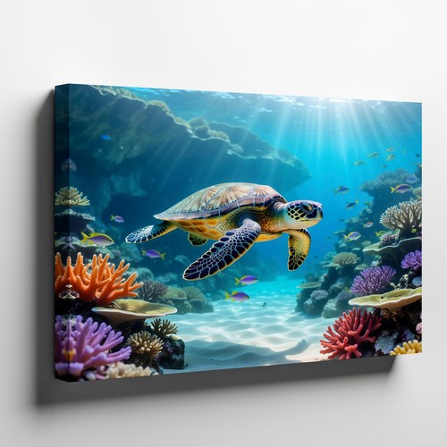 Tartaruga marina tela arte - , da