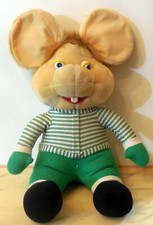 VINTAGE GRANDE BAMBOLA GIOCATTOLO PELUCHE TOPO GIGIO MARIA PEREGO ANNI 90 
