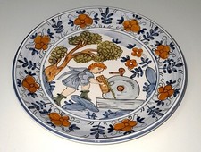 Piatto Albisola dipinto a mano da Sandro Soravia per P. Sasso e figli 