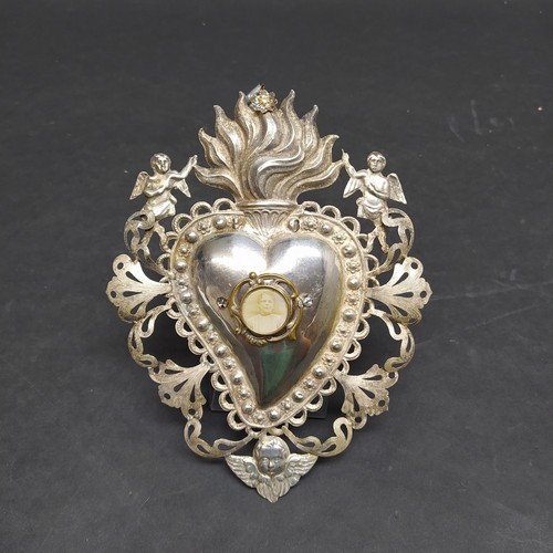 Voto argento cuore - ex,